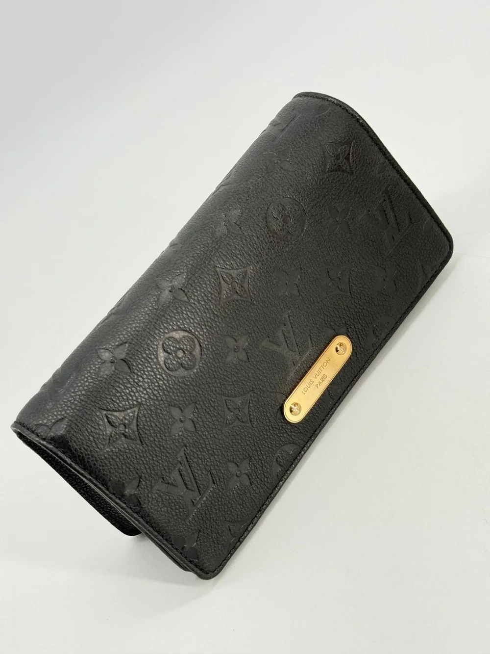 Louis Vuitton Lily Wallet On Chain Black Monogram Empreinte Leather Bag